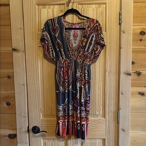 Christina Multicolor Paisley Midi Dress